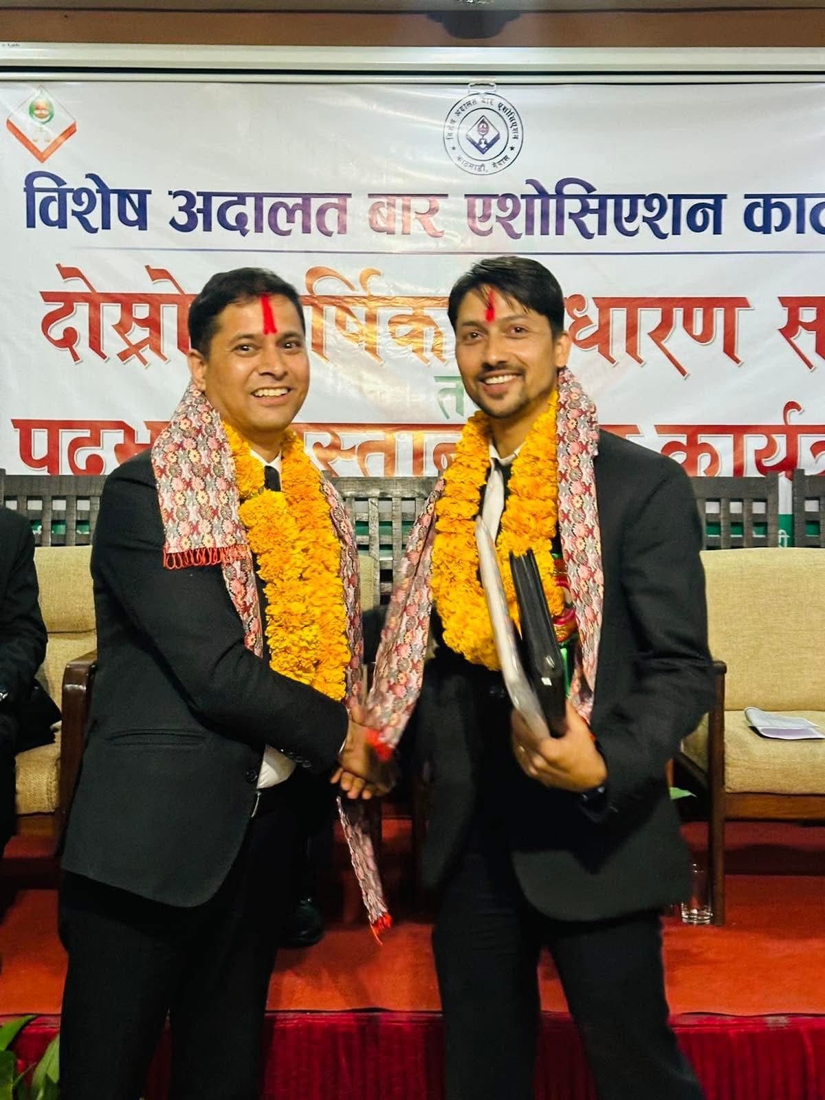पदभार हस्तान्तरण कार्यक्रममा सम्मान तथा अभिवादन